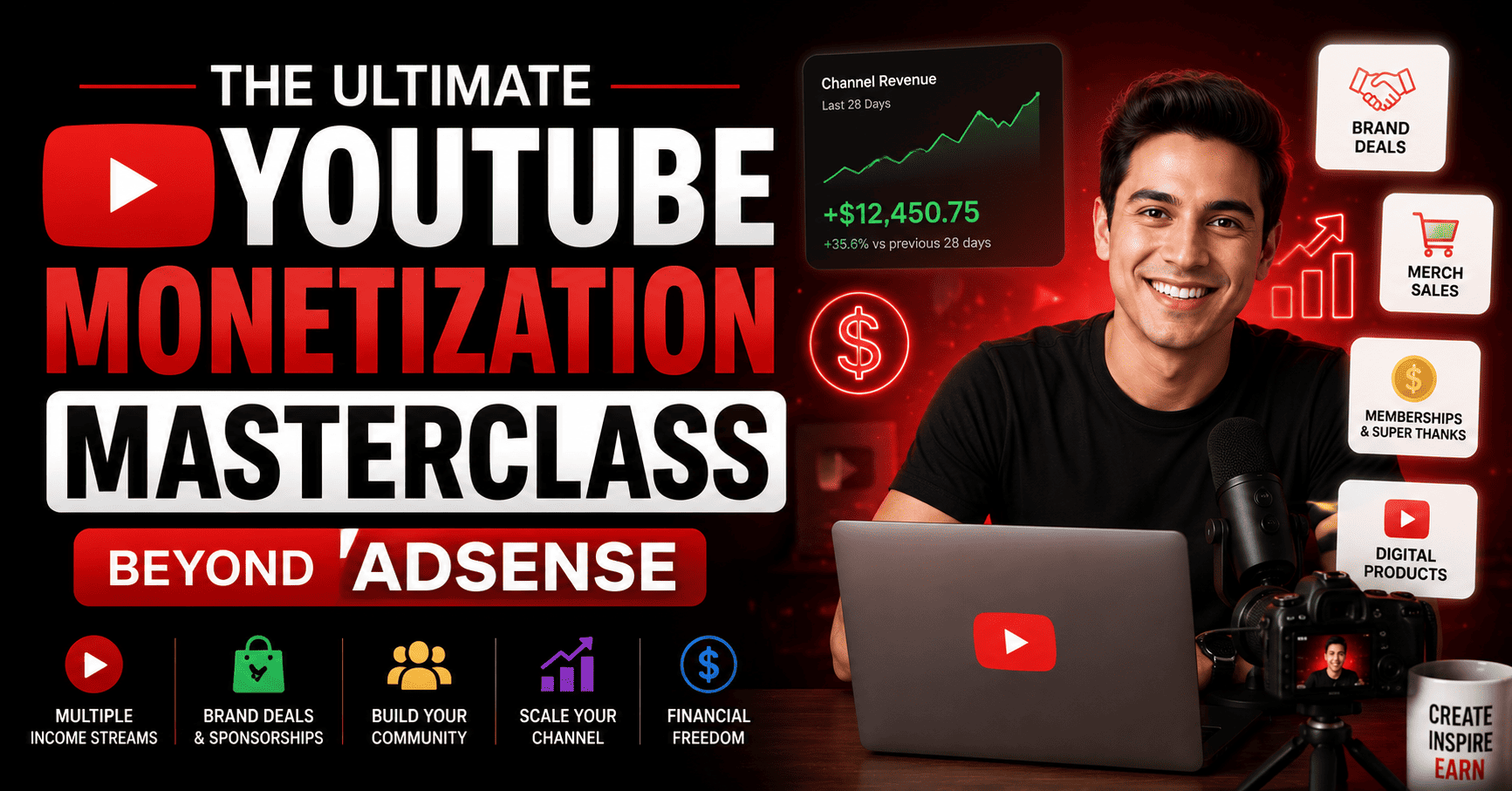 The Ultimate YouTube Monetization Masterclass: Beyond AdSense