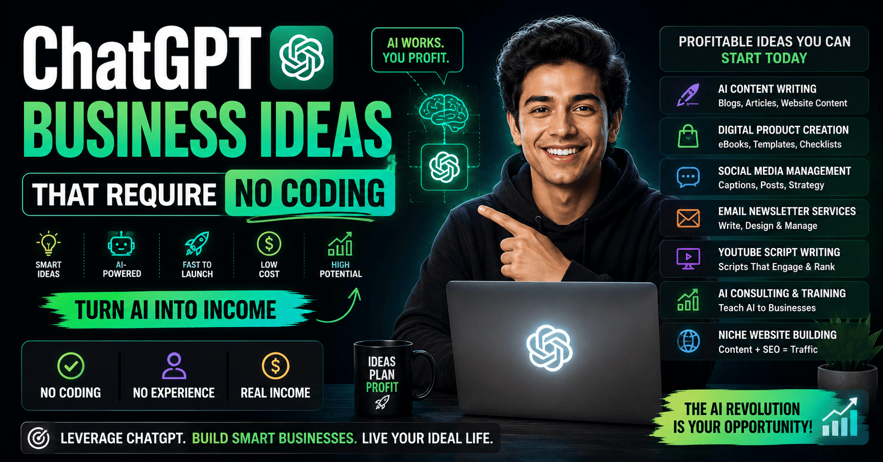 ChatGPT Business Ideas That Require No Coding